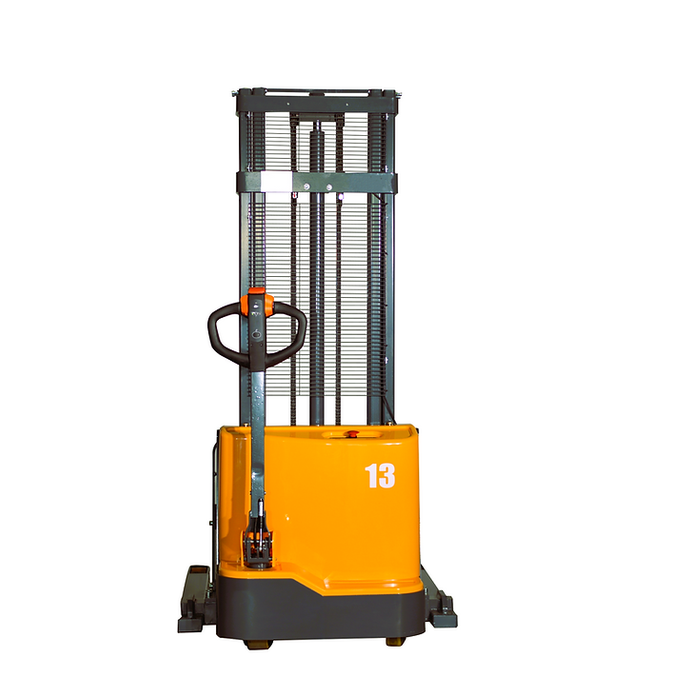 EKKO EB13C-118 Full Powered Straddle Stacker 2800 lb Cap., 118" Height
