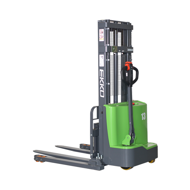 EKKO EB13C-98Li Lithium Straddle Stacker 2800 lb Cap., 98" Height