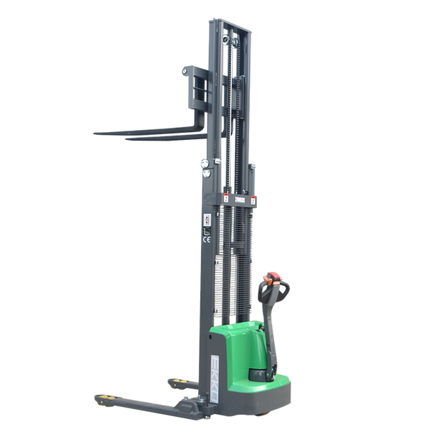 EKKO EB13E-145Li Lithium Straddle Stacker 2800 lb Cap., 145" Height