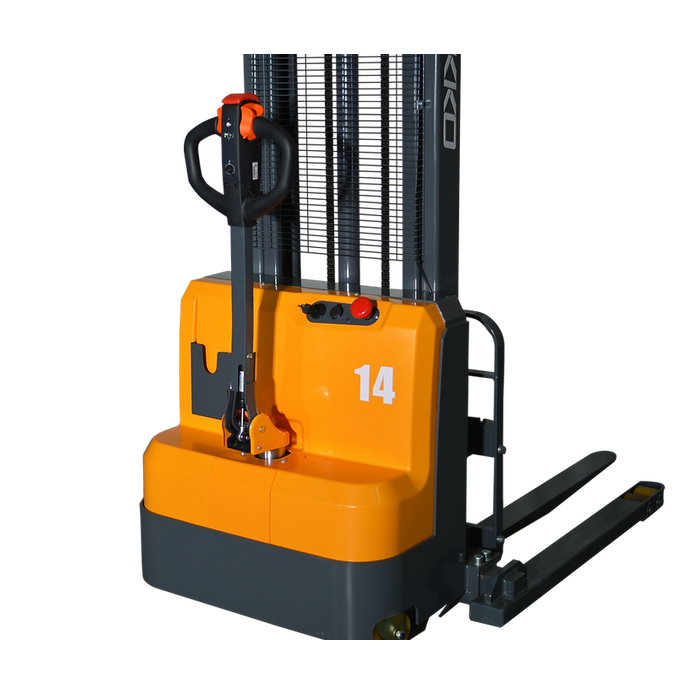 EKKO EB14C-138 Full Powered Straddle Stacker 3000 lb. Cap., 138" Height