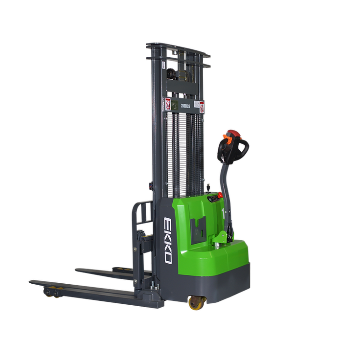 EKKO EB14C-98Li Lithium Straddle Stacker 3000 lb. Cap., 98" Height