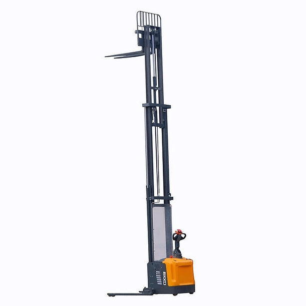 EKKO EB16EA Full Powered Straddle Stacker 4400 lb Cap., 216" Height