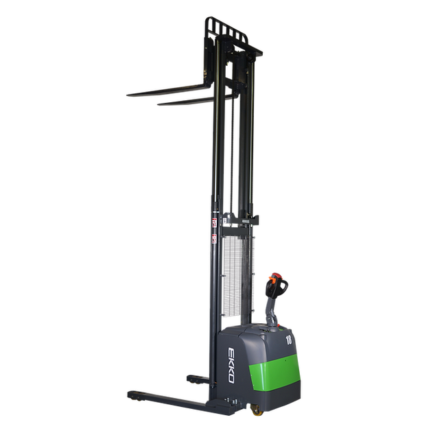 EKKO EB18C-145Li Lithium Straddle Stacker 4000 lb Cap., 145"Lift