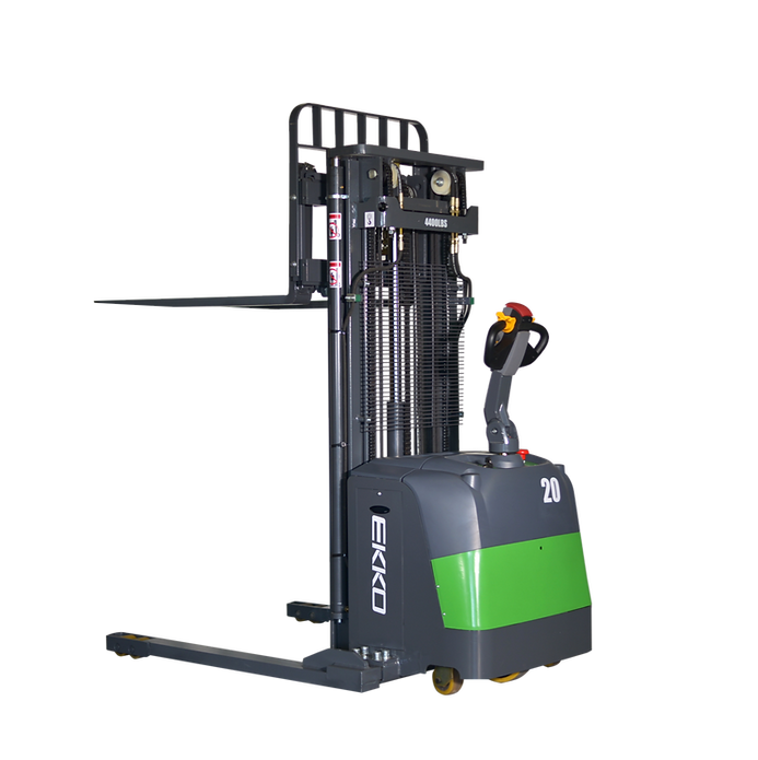 EKKO EB20CS-216Li Lithium Electric Straddle Stacker 4400 lb Cap., 216" Height