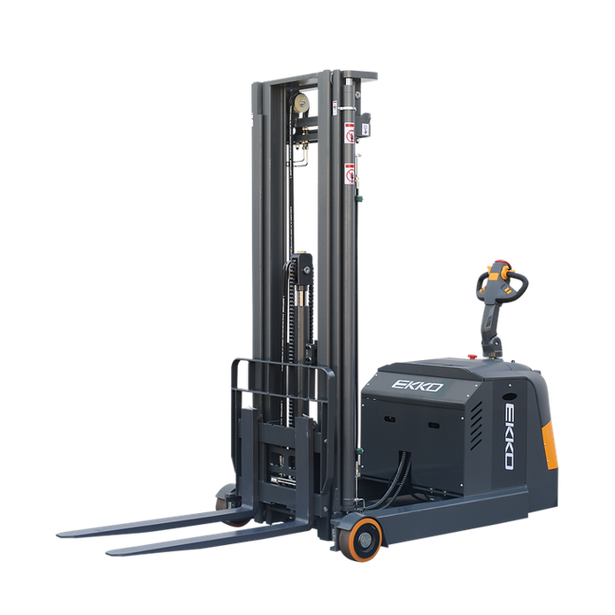 EKKO EH15TH Moving Mast Walkie Reach Truck 3300 lb Cap., 216" Height