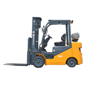 Side profile view of the EKKO EK30SLP cushion-tire forklift