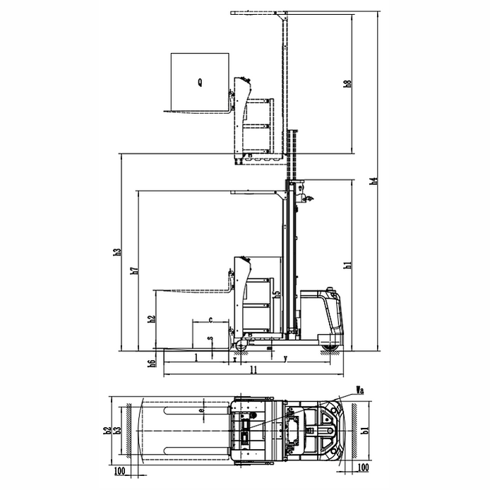 EKKO EOPL150-216LI Lithium Order Picker 1,500lbs