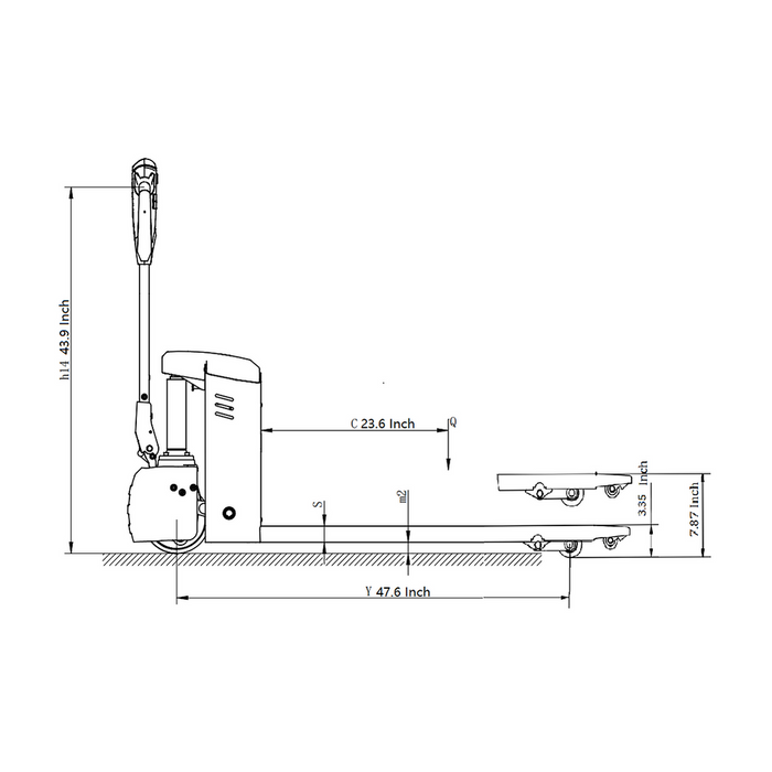 EKKO EP18JLi Lithium Pallet Jack 4000 lb Capacity W/ PinPad