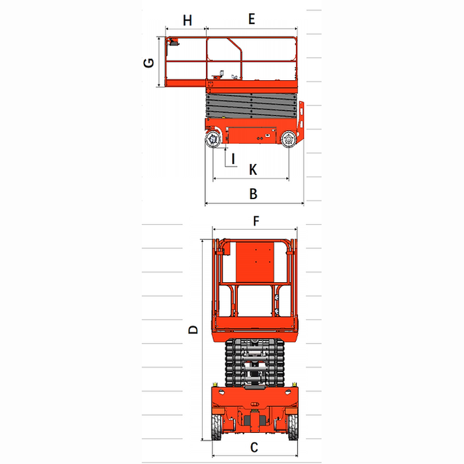 EKKO ES100E-Li Scissor Lift Height 32.8' (394'')
