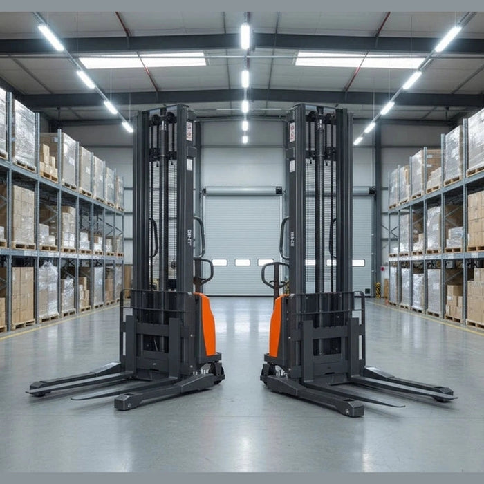 GNT G33EA-118 Semi-Electric Straddle Stacker