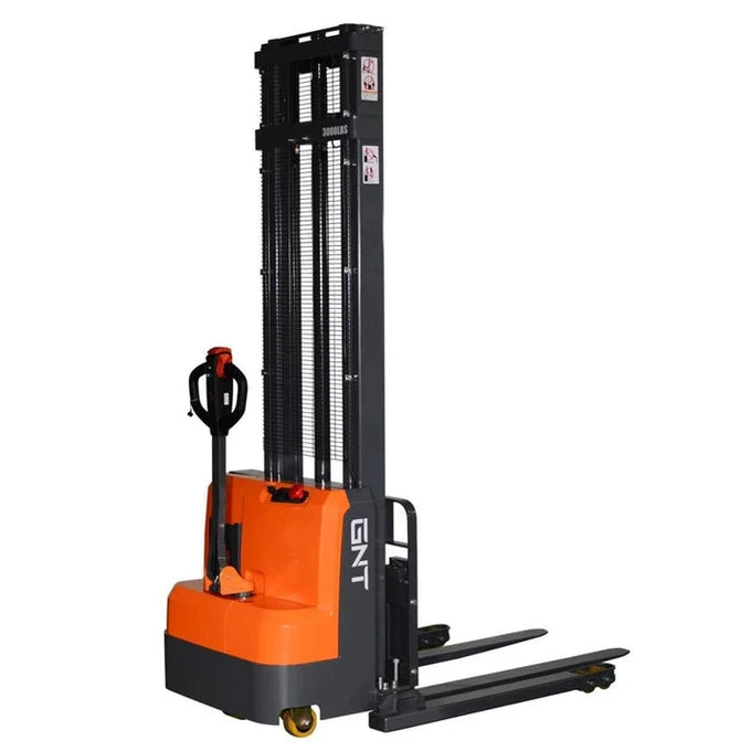 GNT GB30CS-145LI Lithium Side-Shift Straddle Stacker