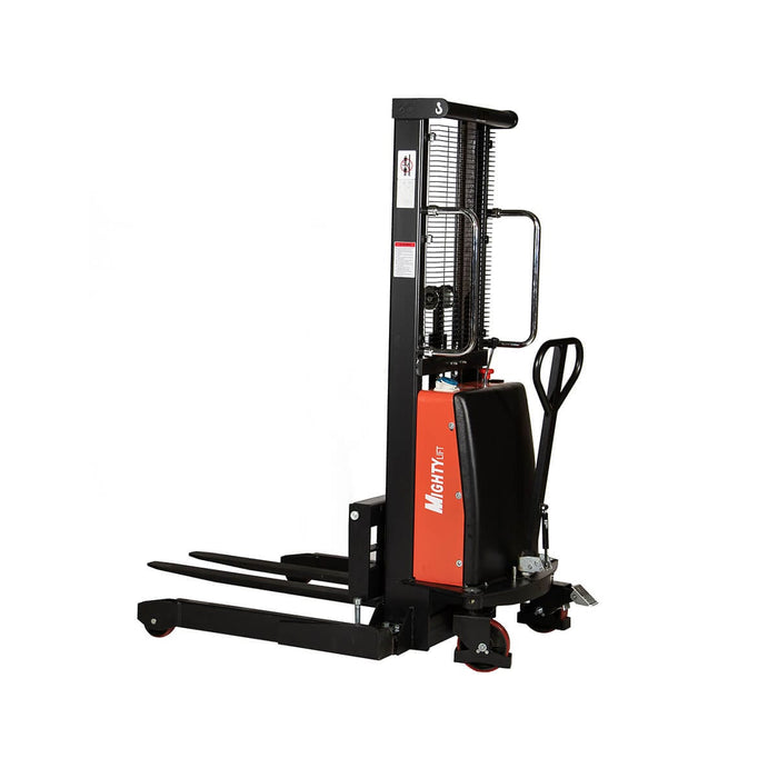 Mighty Lift SEST2211 Semi-Electric Stacker 137″ Lift Height
